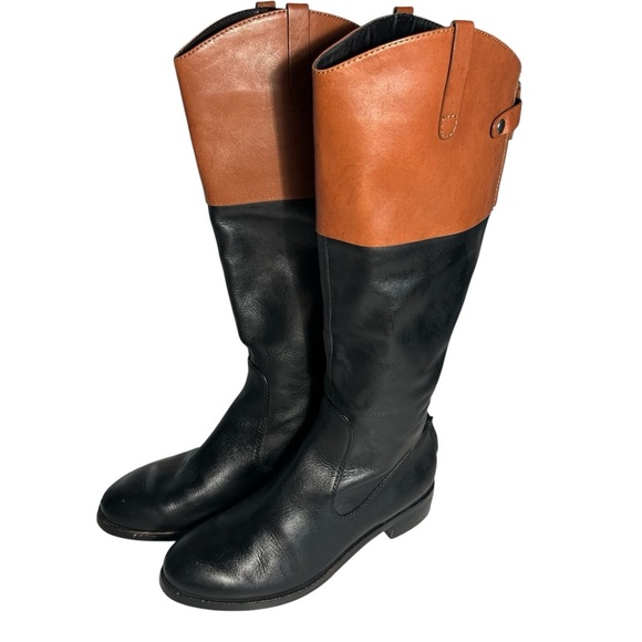 Halston Heritage Barbara Tall Riding Boots Womens 7.5 - Picture 1 of 15